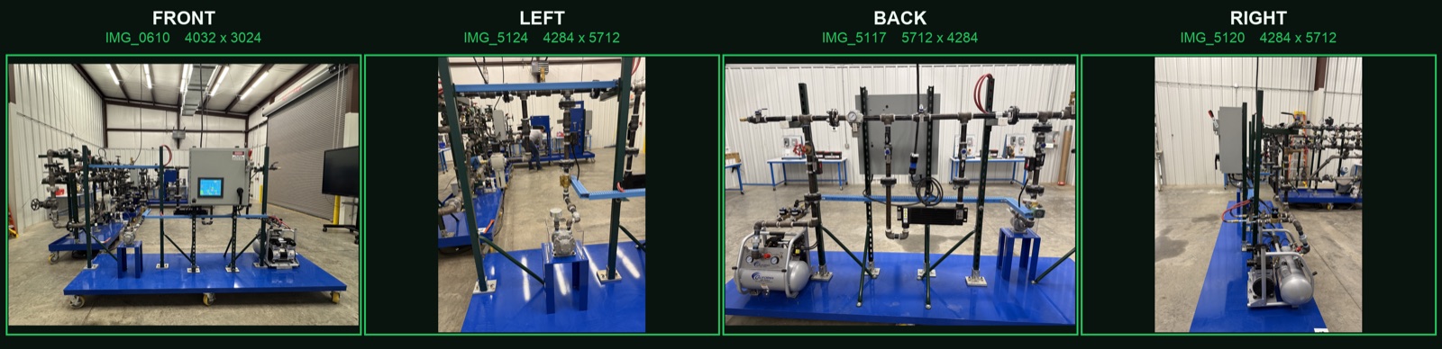 The four confirmed photographs of the LS air cart